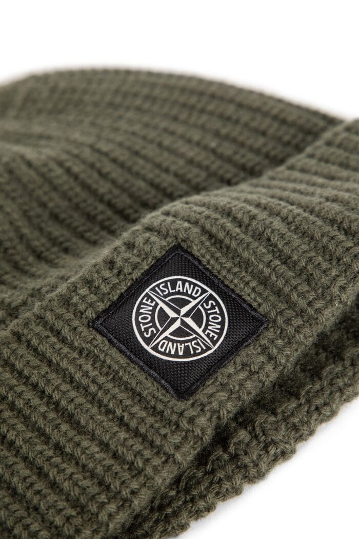 STONE ISLAND Ribbed Knit Beanie