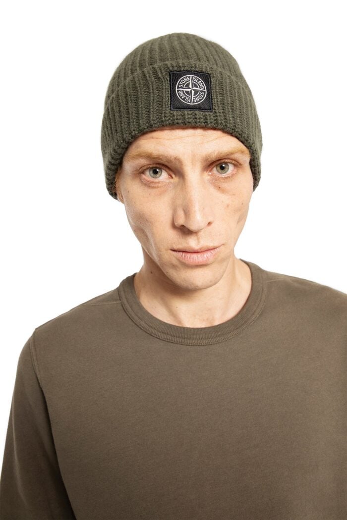 STONE ISLAND Ribbed Knit Beanie