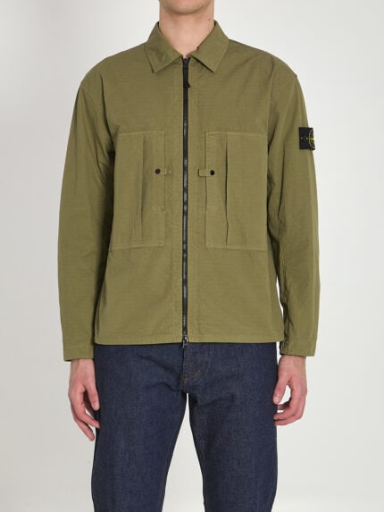 Stone Island Ripstop cotton overshirt