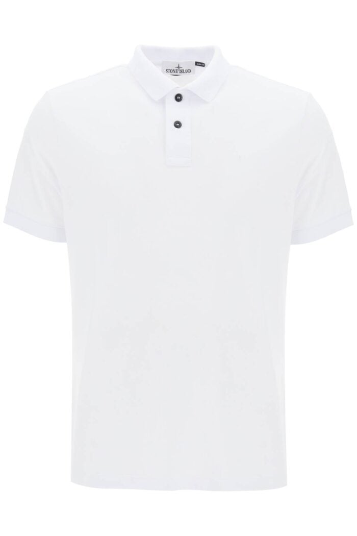 STONE ISLAND Slim Fit Polo Shirt With Logo Patch