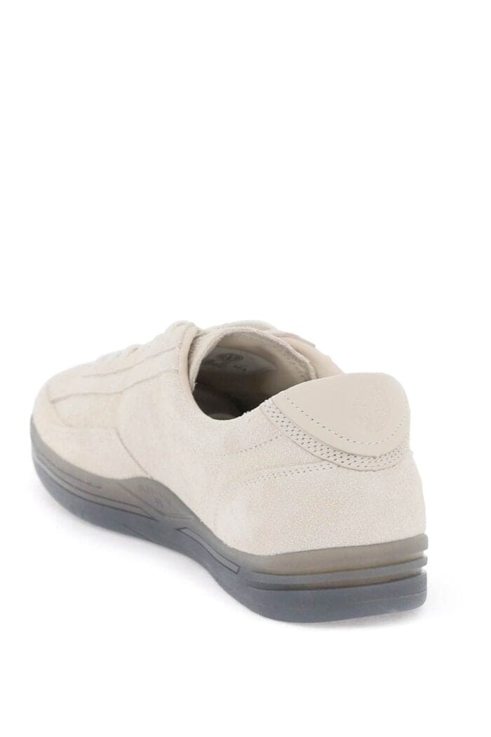 Stone Island Suede Leather Rock Sneakers For