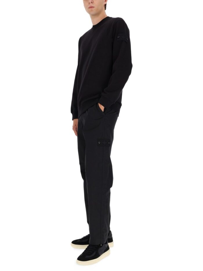 Stone Island SWEATSHIRT WITH RIBBED EDGES