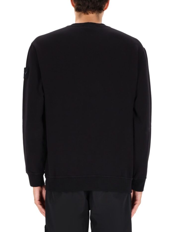 Stone Island SWEATSHIRT WITH RIBBED EDGES