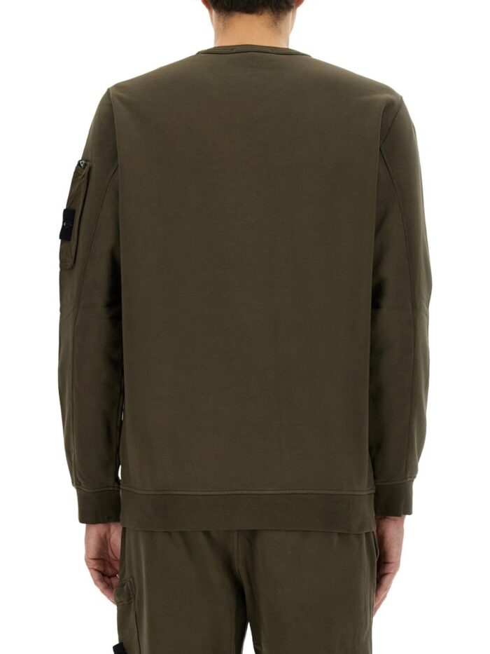 Stone Island SWEATSHIRT WITH SLEEVE POCKET