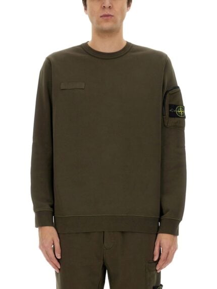 Stone Island SWEATSHIRT WITH SLEEVE POCKET