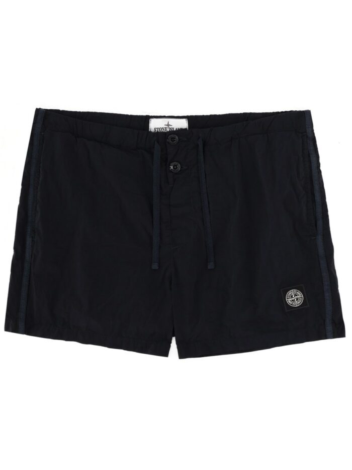 Stone Island SWIMSUIT WITH LOGO PATCH