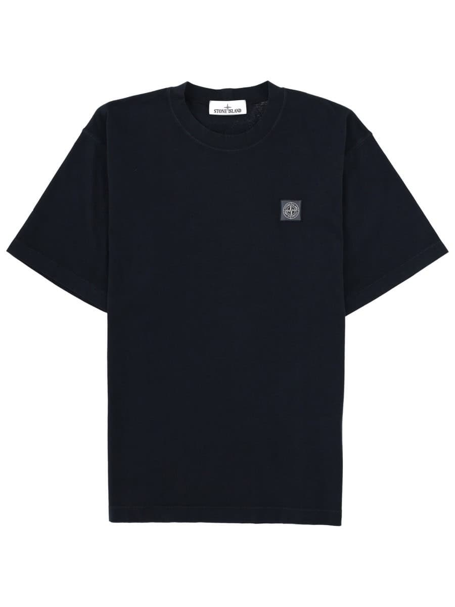 Stone Island T-SHIRT WITH LOGO PATCH