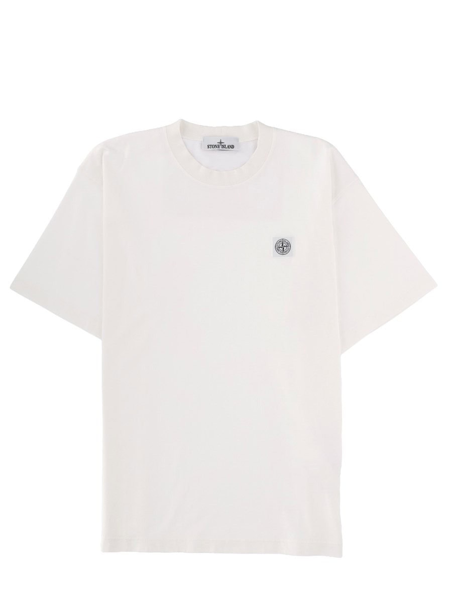 Stone Island T-SHIRT WITH LOGO PATCH