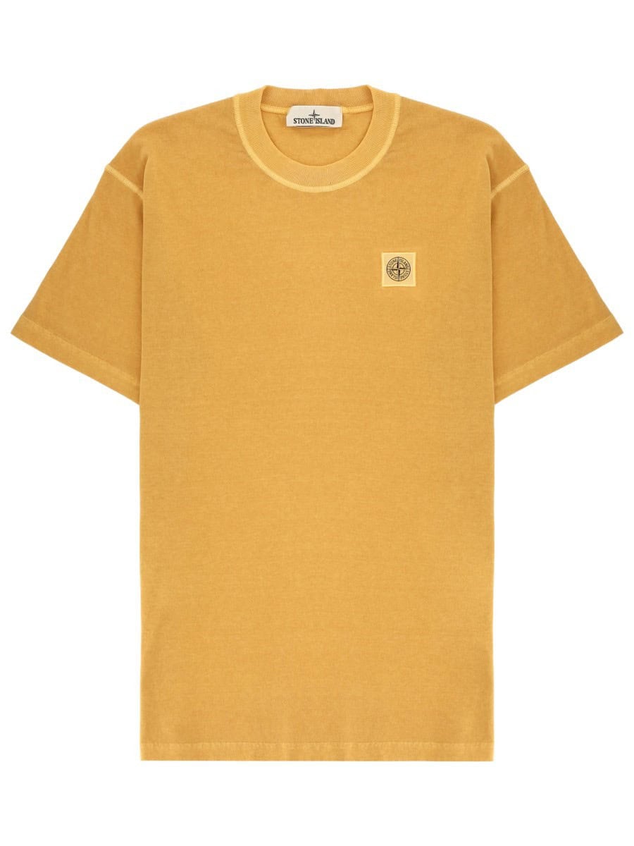 Stone Island T-SHIRT WITH LOGO PATCH