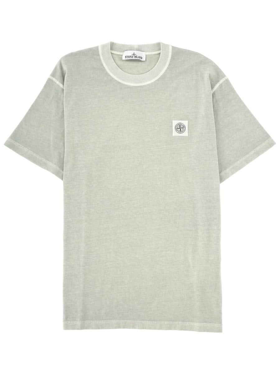 Stone Island T-SHIRT WITH LOGO PATCH