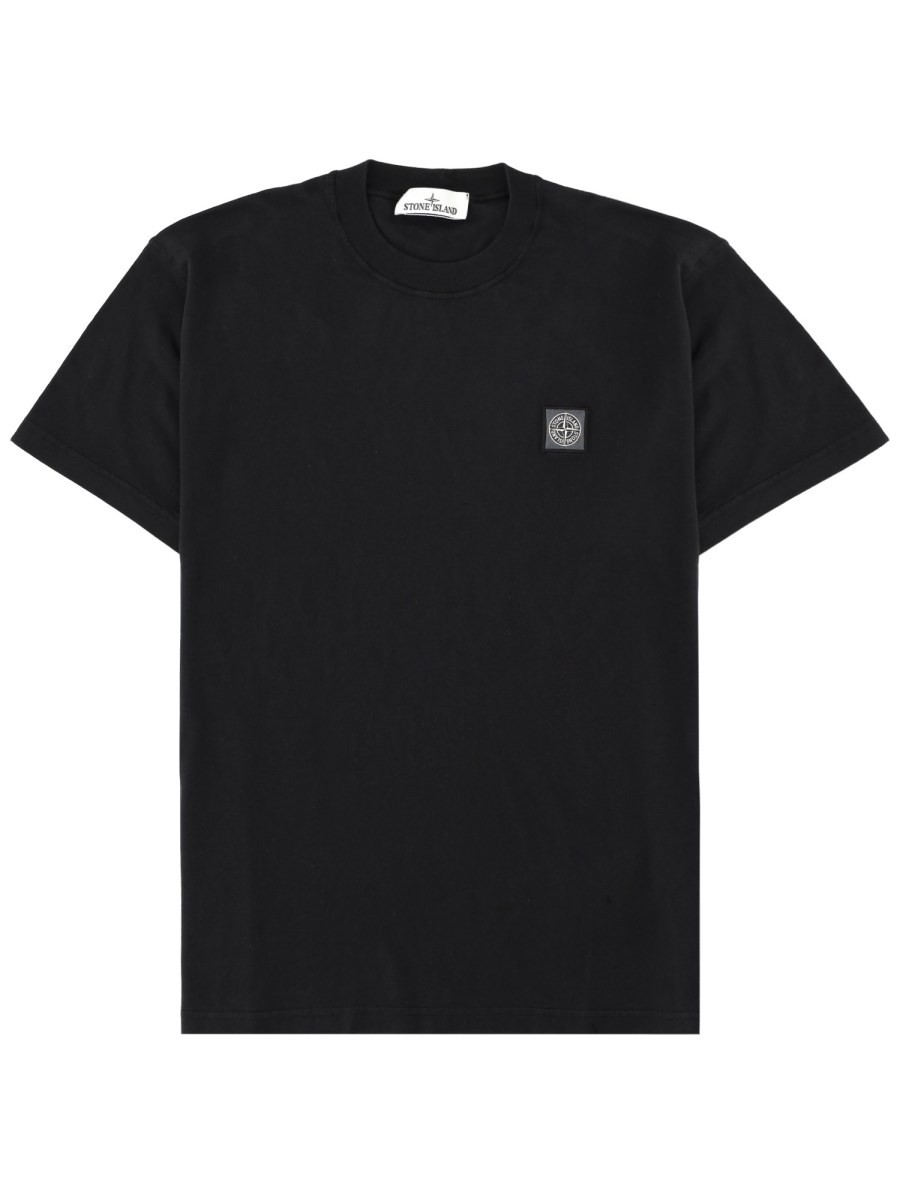 Stone Island T-SHIRT WITH LOGO PATCH
