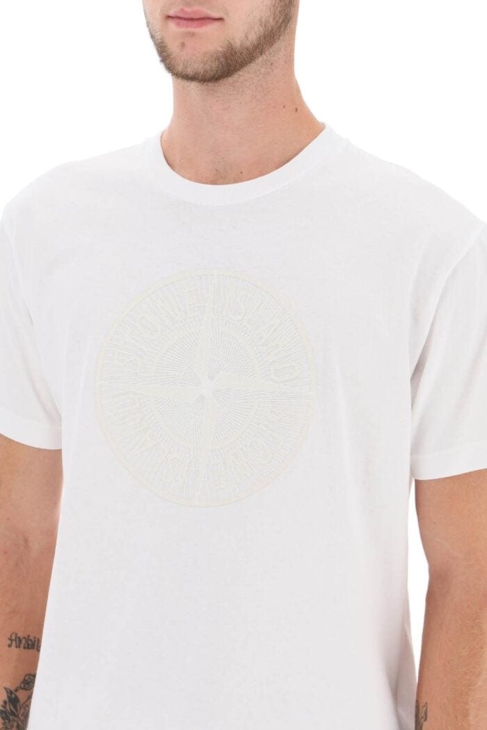 STONE ISLAND T-shirt With Print On The Chest