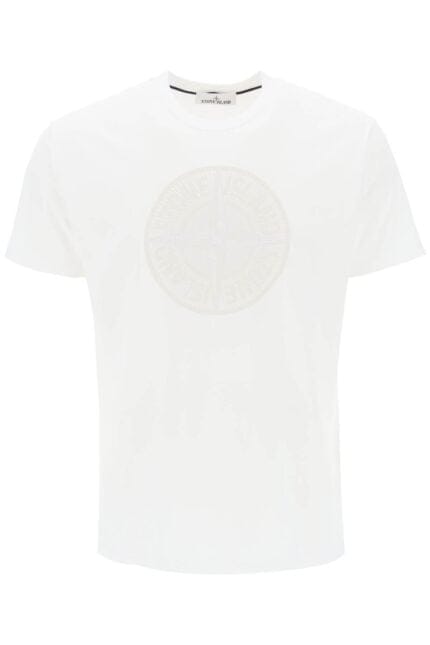 STONE ISLAND T-shirt With Print On The Chest