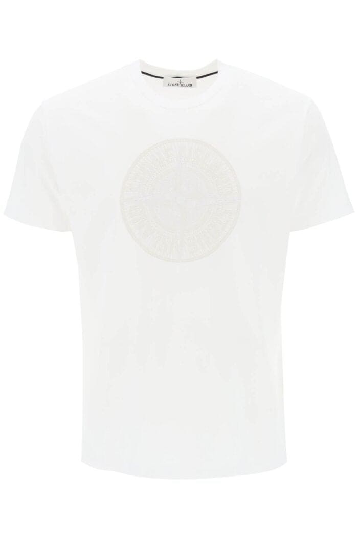 STONE ISLAND T-shirt With Print On The Chest