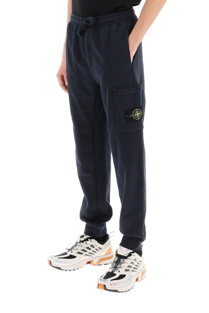 STONE ISLAND Tapered Sweatpants With Leg Pocket