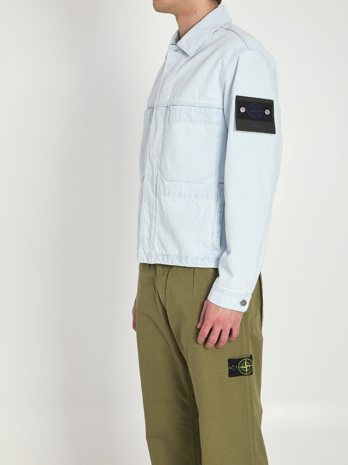 Stone Island Ultra-bleached denim jacket