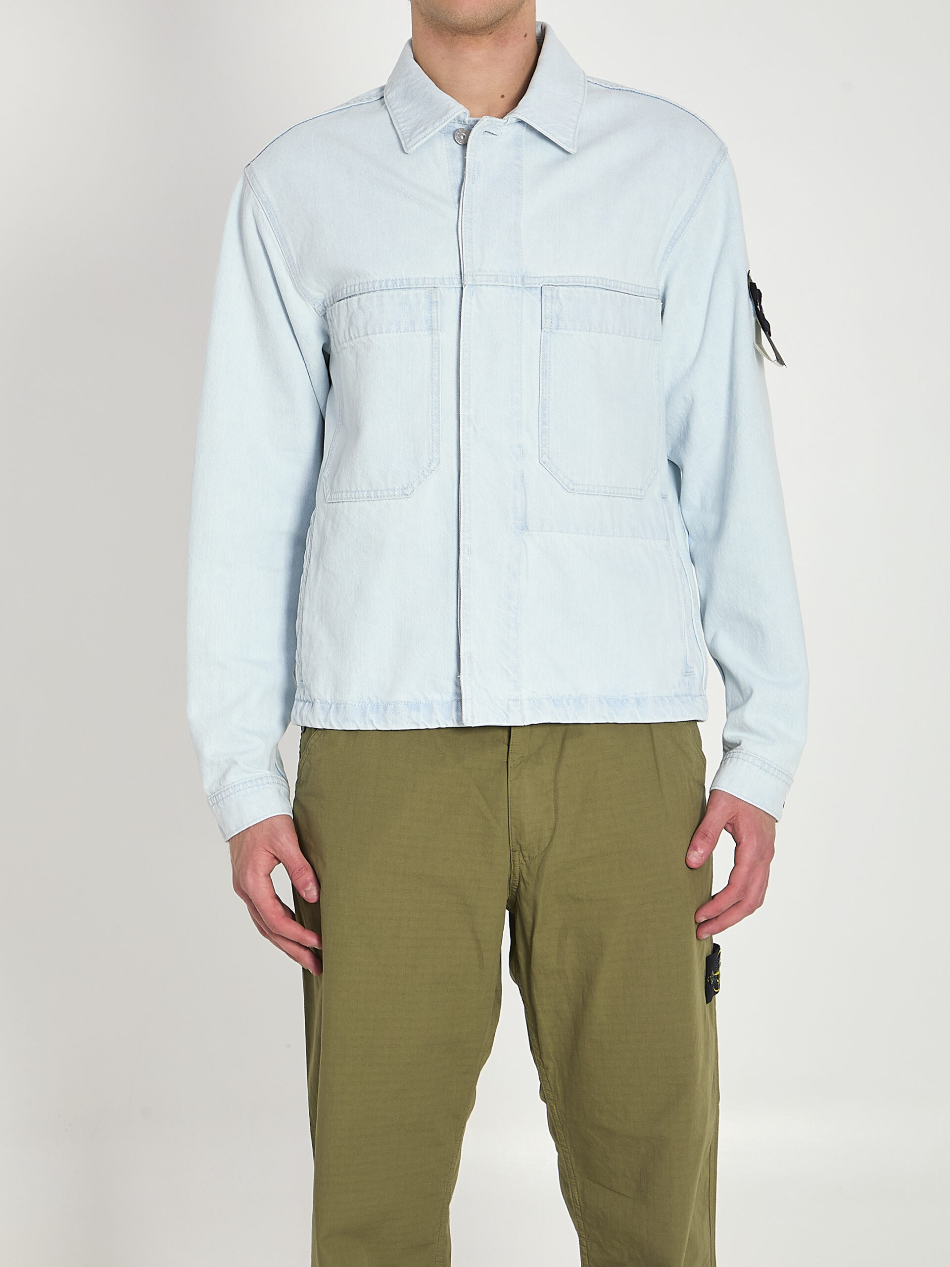 Stone Island Ultra-bleached denim jacket