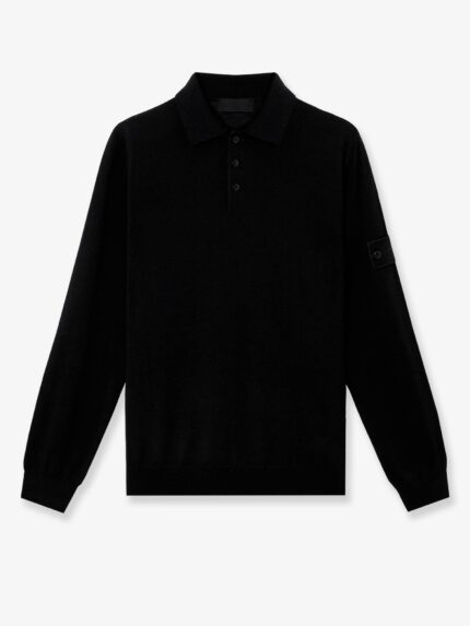 Stone Island Virgin Wool Polo Sweater