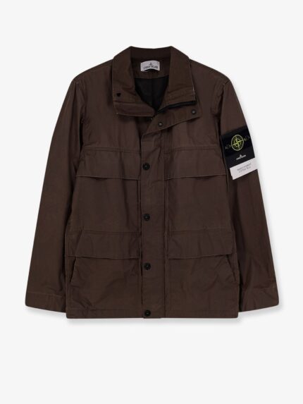 Stone Island Waxed Pigment Cotton Tela Jacket