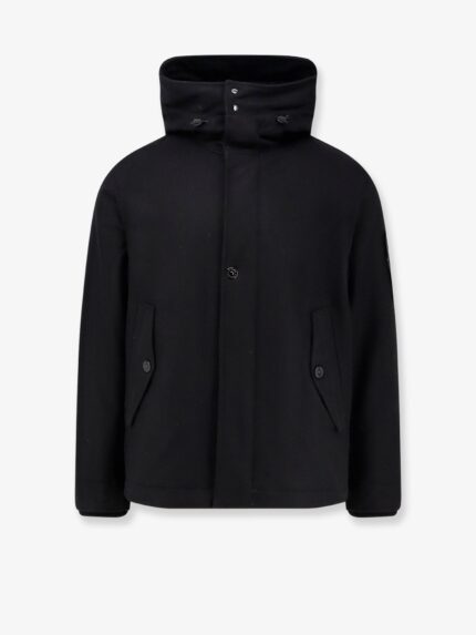 Stone Island Wool Blend Padded Parka Jacket