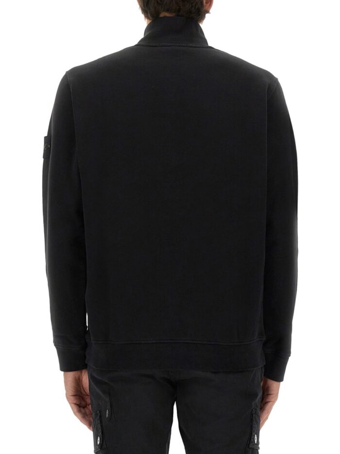 Stone Island ZIPPERED SWEATSHIRT WITH LOGO