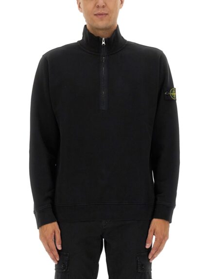 Stone Island ZIPPERED SWEATSHIRT WITH LOGO