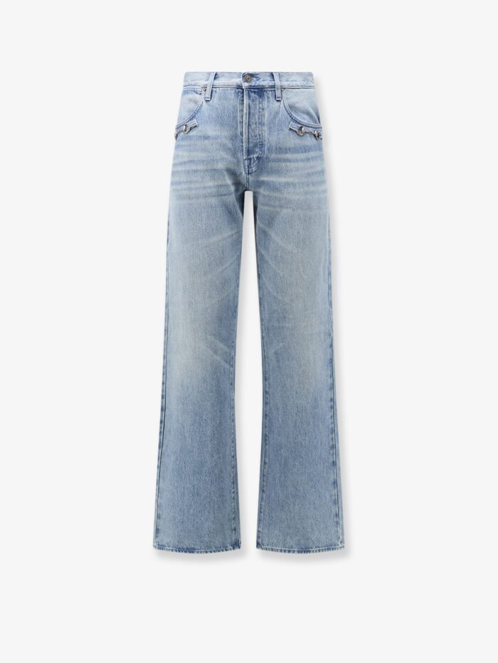 Gucci Stonewashed Cotton Denim Jeans