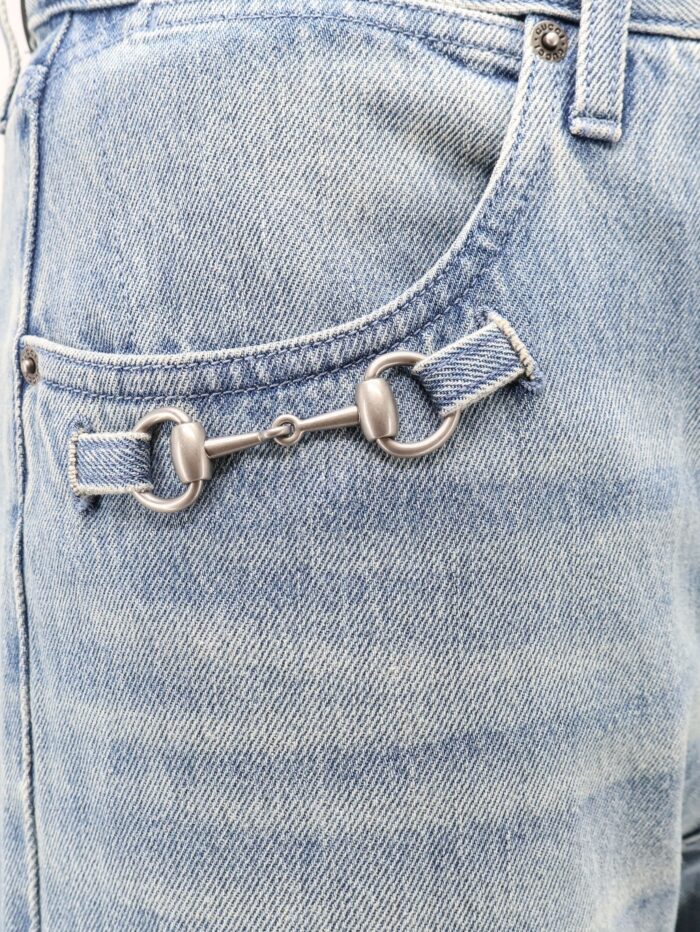 Gucci Stonewashed Cotton Denim Jeans