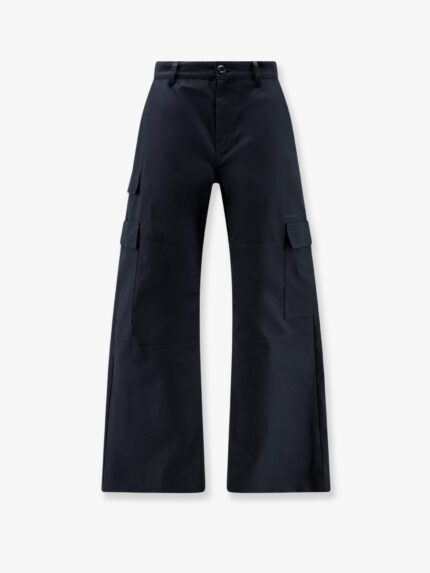 Balenciaga Straight Fit Cargo Cotton Trousers