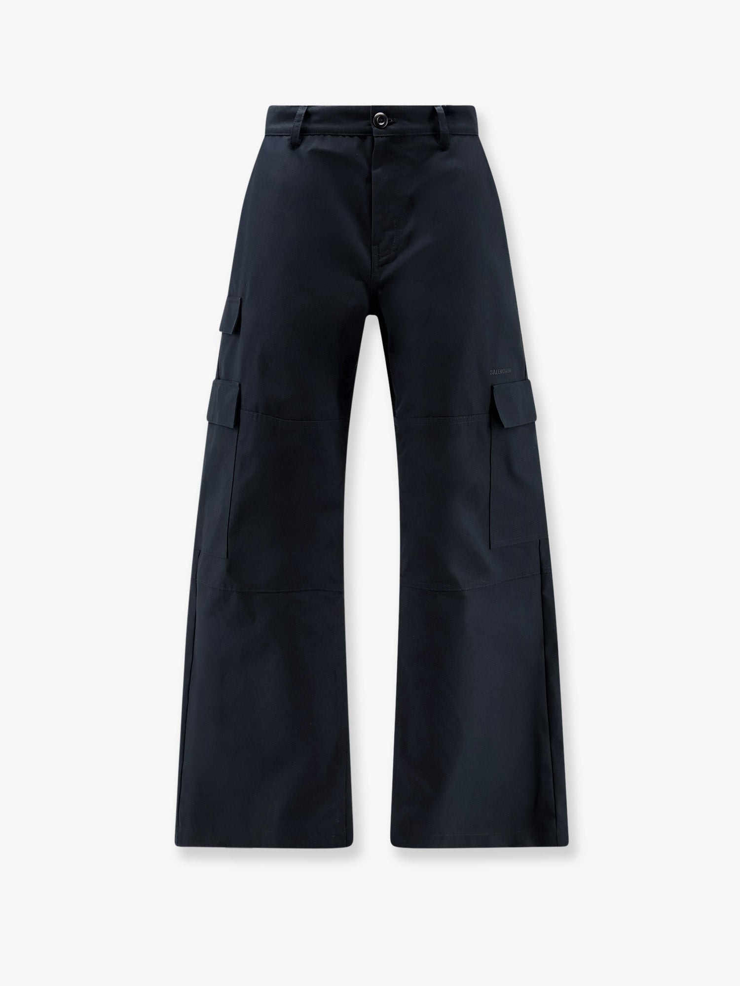 Balenciaga Straight Fit Cargo Cotton Trousers