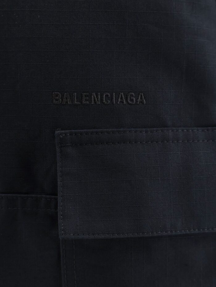 Balenciaga Straight Fit Cargo Cotton Trousers