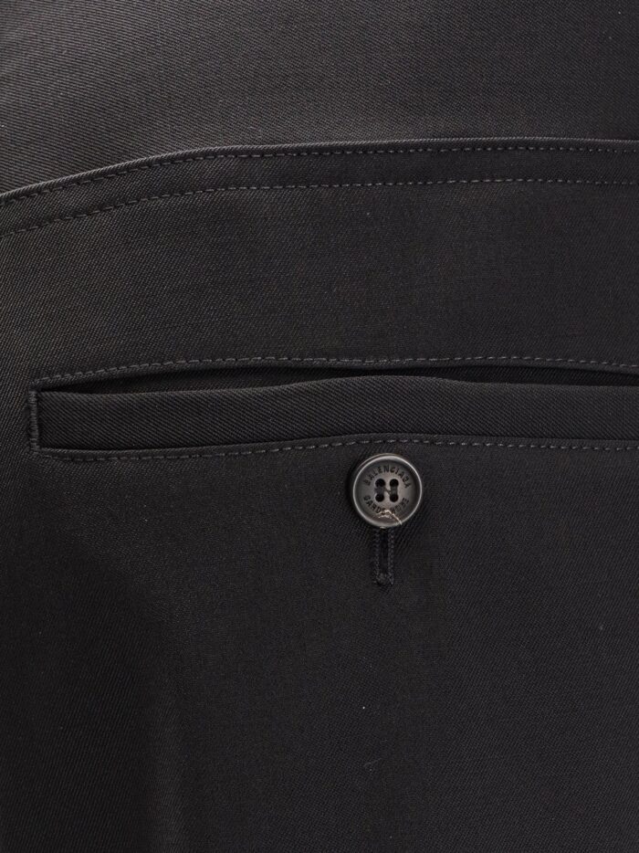Balenciaga Straight Fit Cotton Trousers