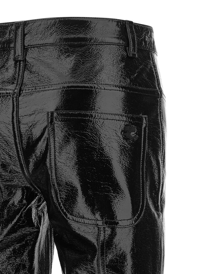 COURREGES Straight Vinyl Pants