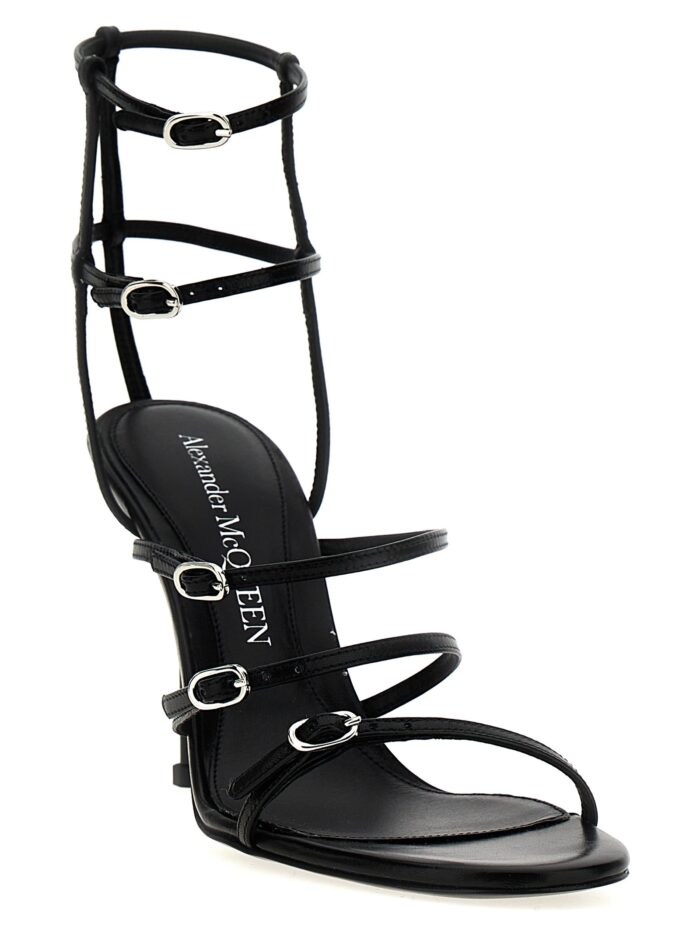 MCQUEEN Strap Leather Sandals