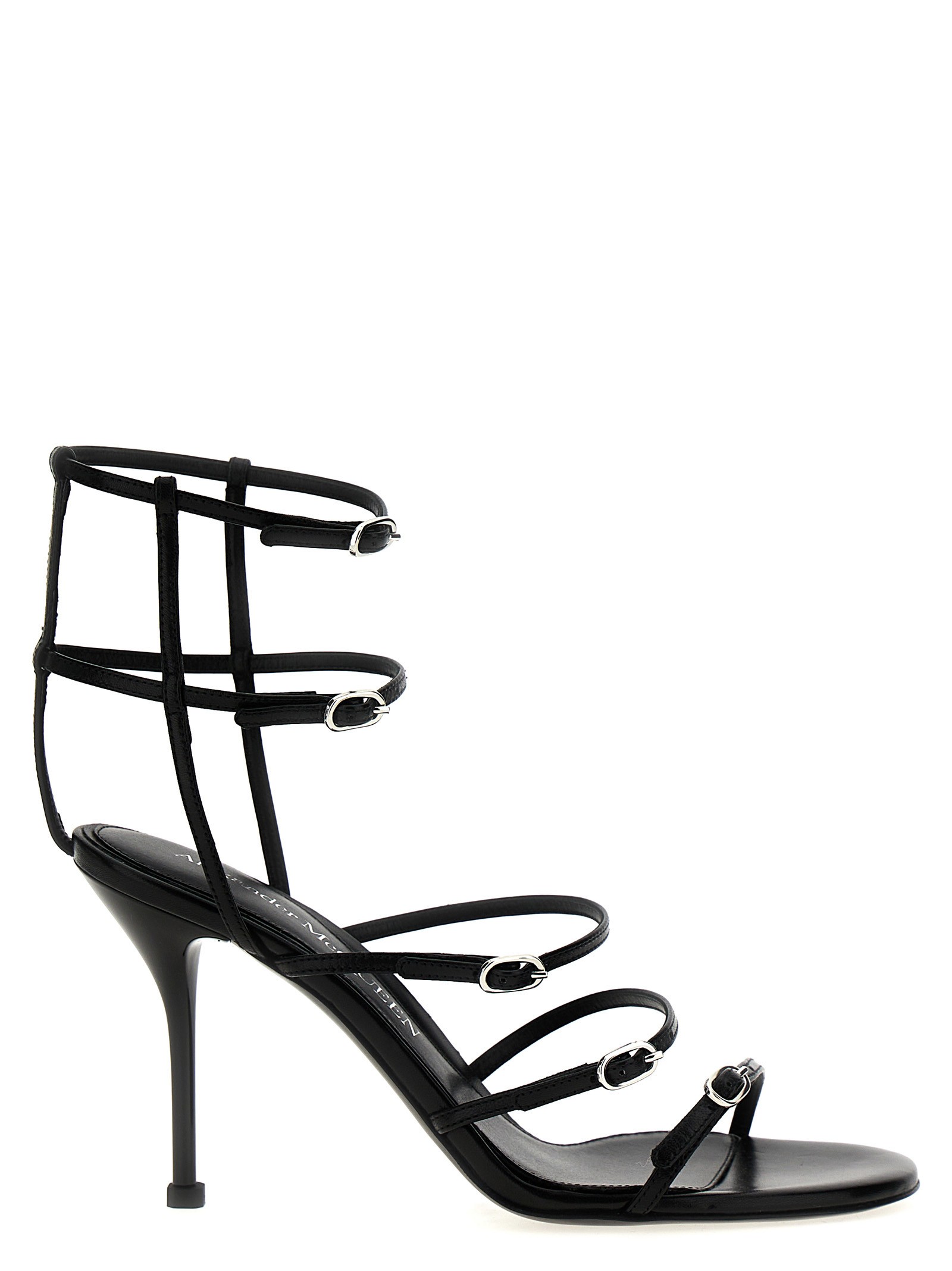 MCQUEEN Strap Leather Sandals