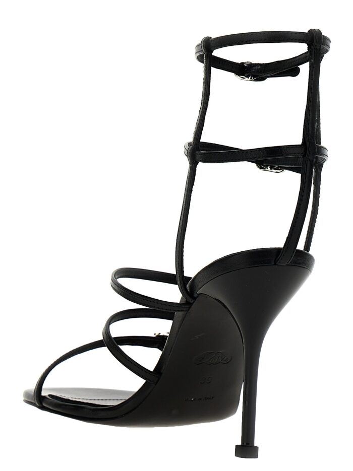 MCQUEEN Strap Leather Sandals