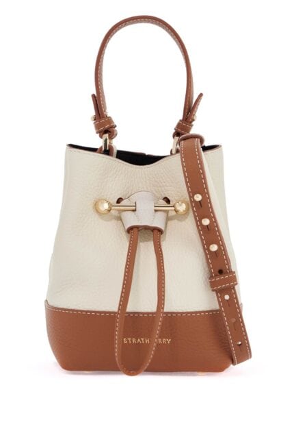 STRATHBERRY Beige Calfskin Bag With Short Handle And Shoulder Strap