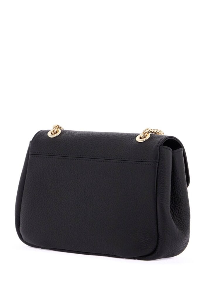 STRATHBERRY Black Calfskin Mini Bag With Gold Chain