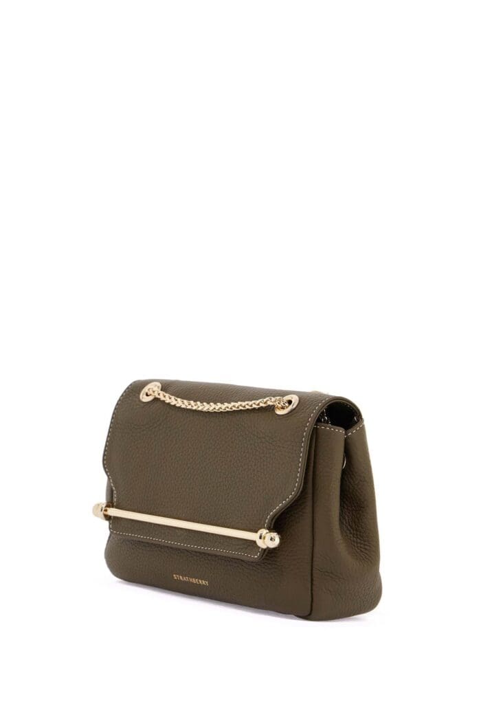 STRATHBERRY Khaki East/west Soft Mini Calfskin Bag With Golden Details