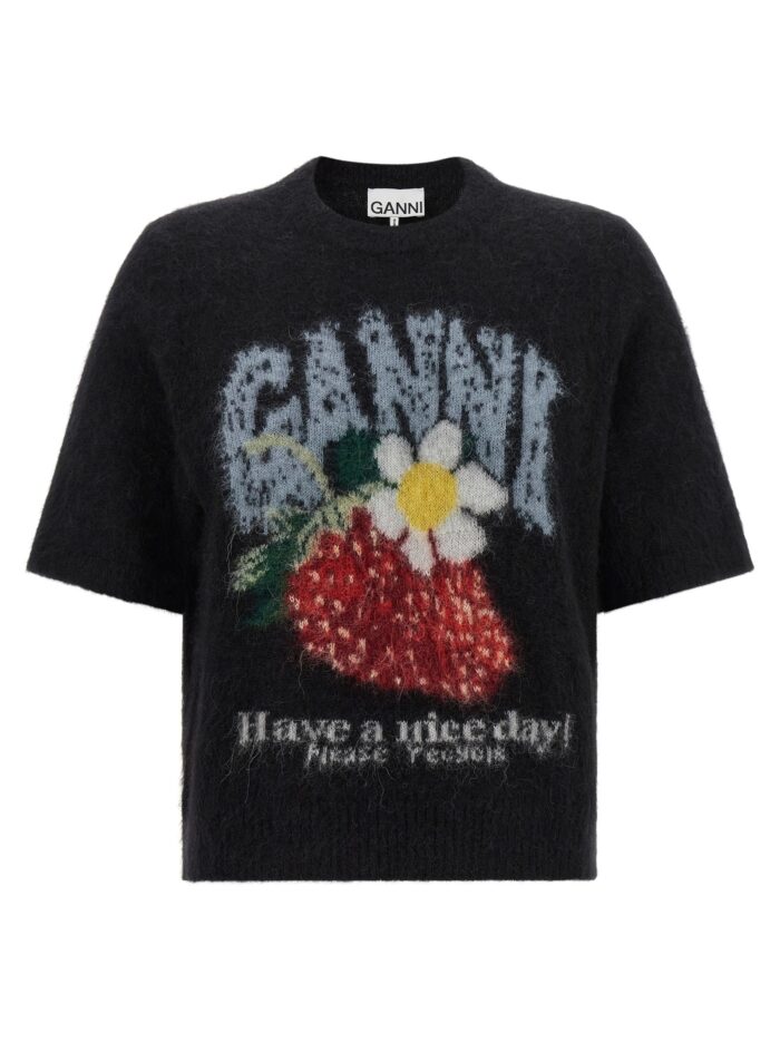 ganni 'strawberry' sweater GANNI 'Strawberry' Sweater