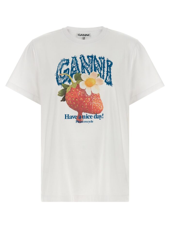 ganni 'strawberry' t shirt GANNI 'Strawberry' T-shirt