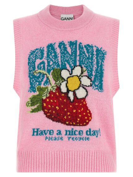GANNI 'Strawberry' Vest