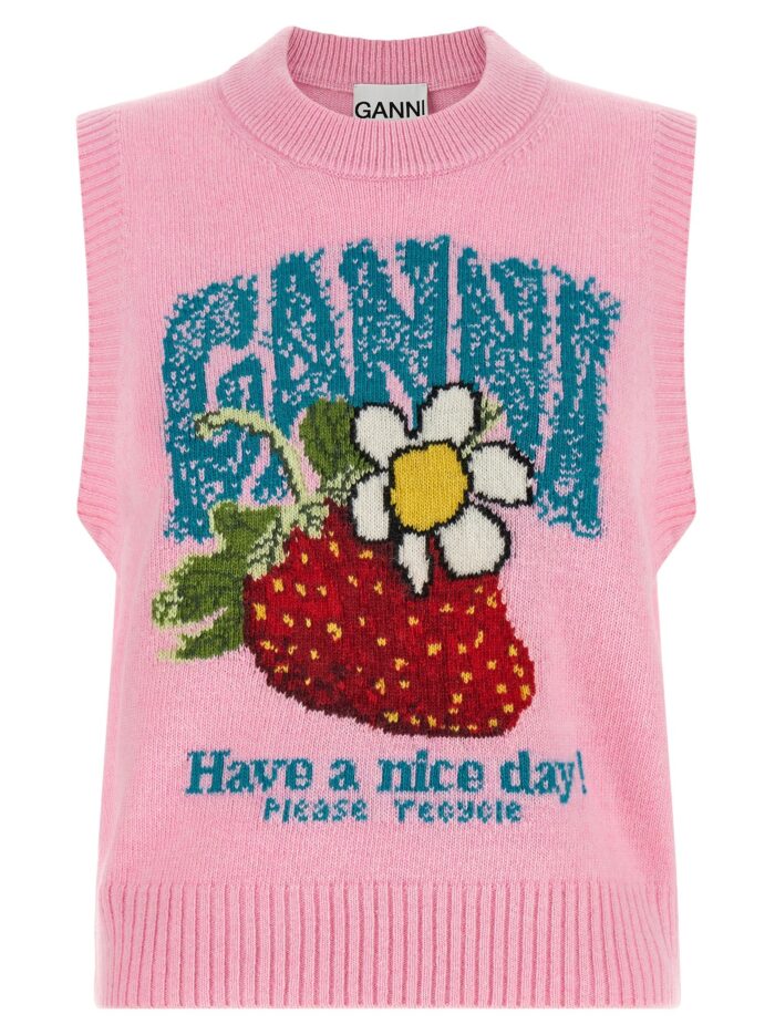 ganni 'strawberry' vest GANNI 'Strawberry' Vest