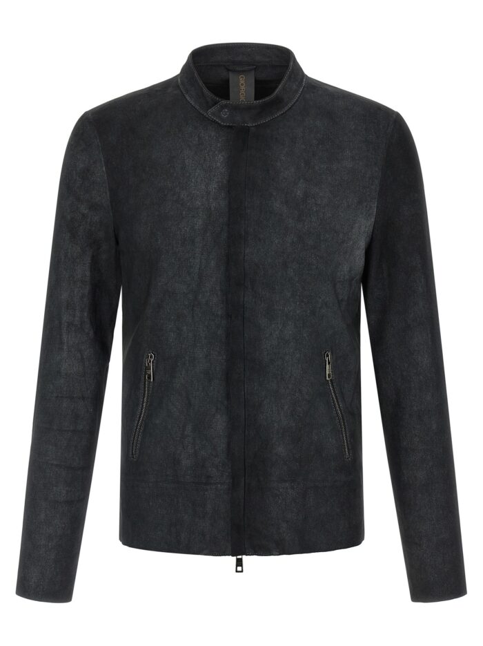 giorgio brato stretch biker jacket GIORGIO BRATO Stretch Biker Jacket