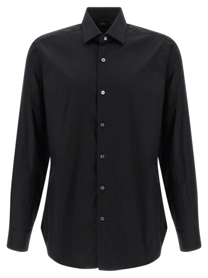 BARBA Stretch Cotton Shirt