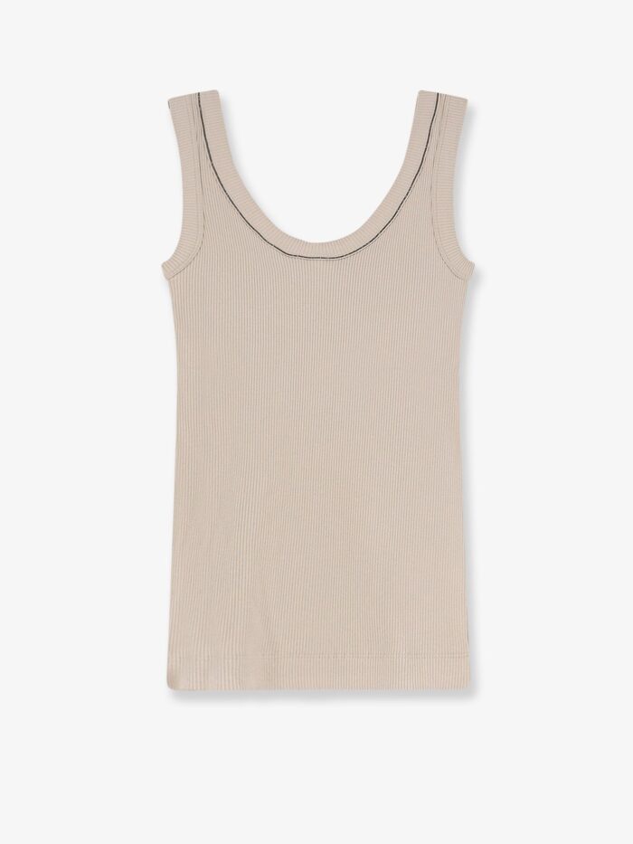 Brunello Cucinelli Stretch Cotton Tank Top