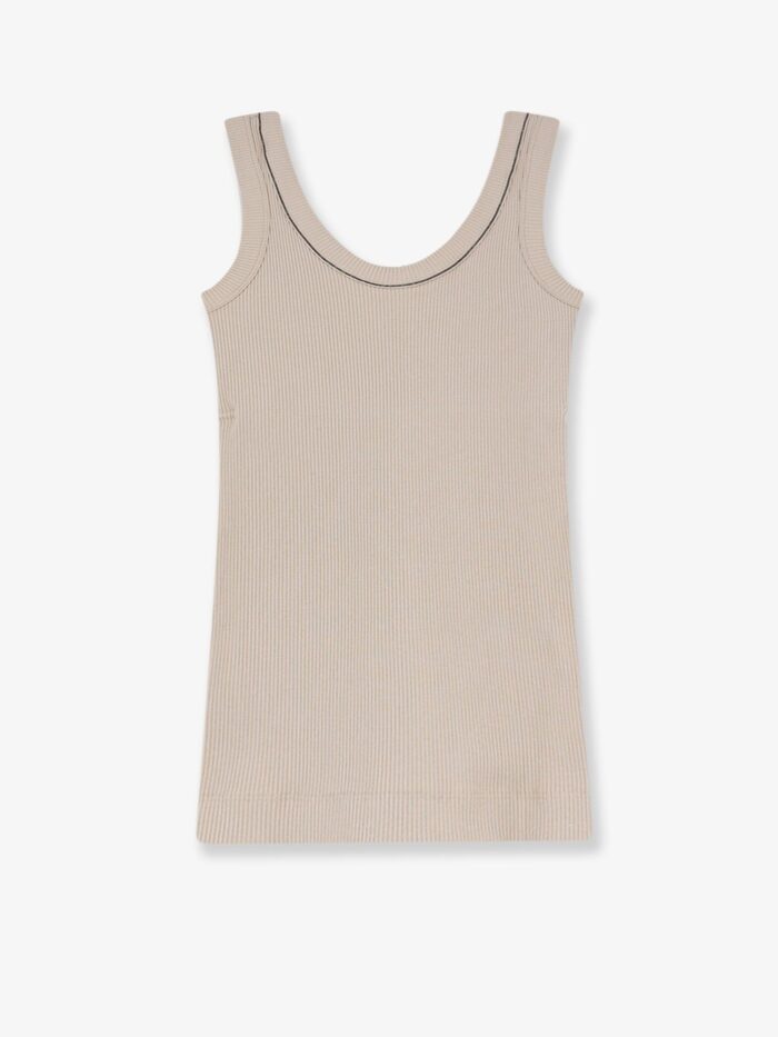 Brunello Cucinelli Stretch Cotton Tank Top