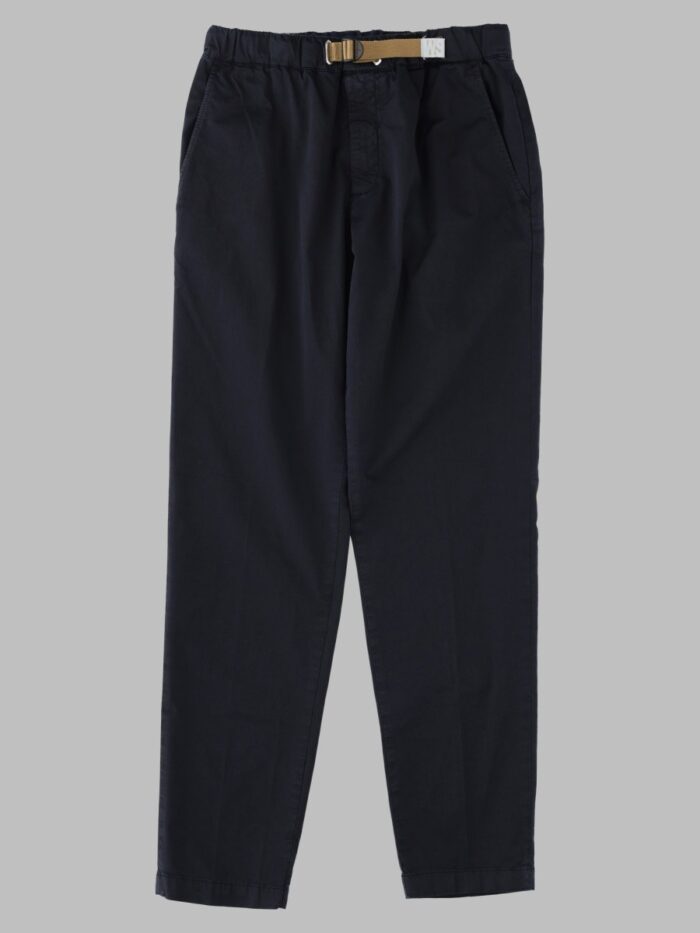 white sand stretch cotton trousers WHITE SAND Stretch Cotton Trousers