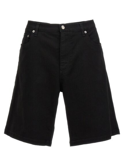 DOLCE&GABBANA Stretch Denim Bermuda Shorts