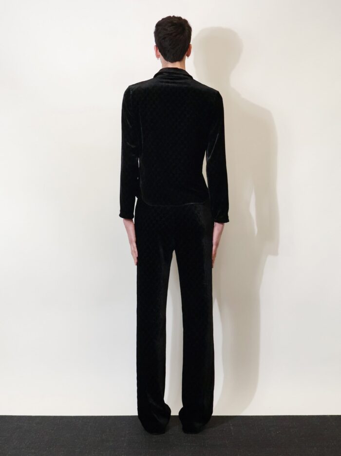 Gucci Stretch Gg Dévoré Velvet Shirt